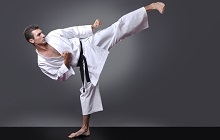 kicks, punches, elbow strikes